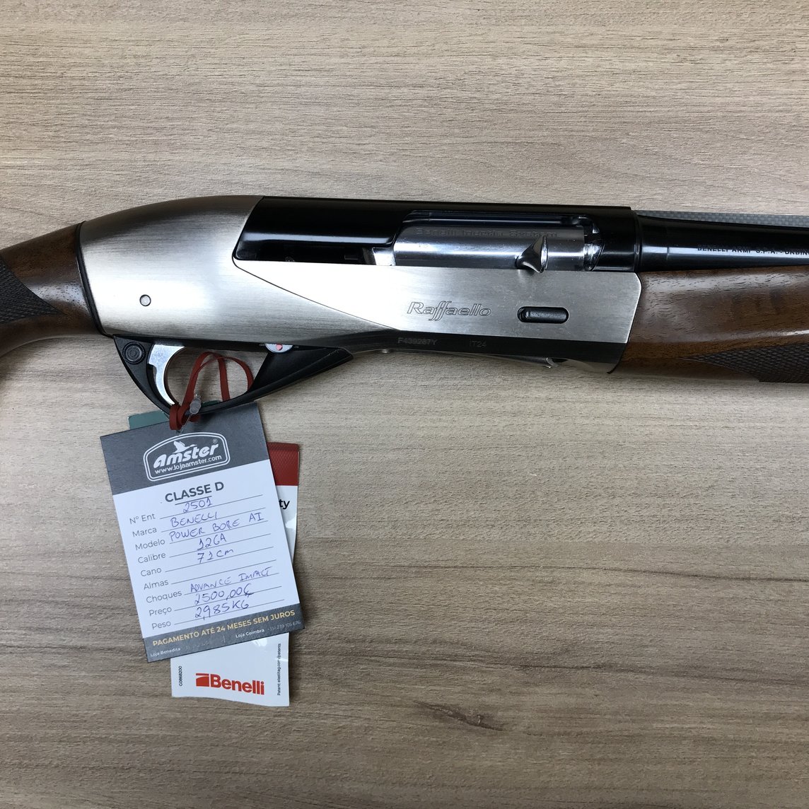 Benelli Power Bore AI 12GA Arma 2ª mão (Iva Bens 2º mão, d. lei nº199/96)