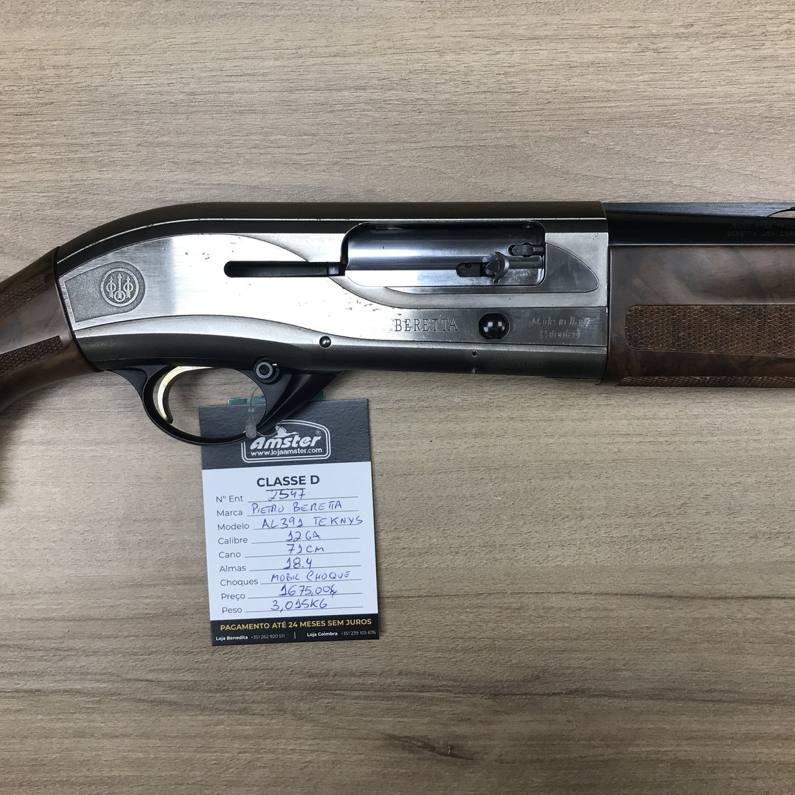 Pietro Beretta AL391 Teknys 12GA Arma 2ª mão (Iva Bens 2º mão, d. lei nº199/96)