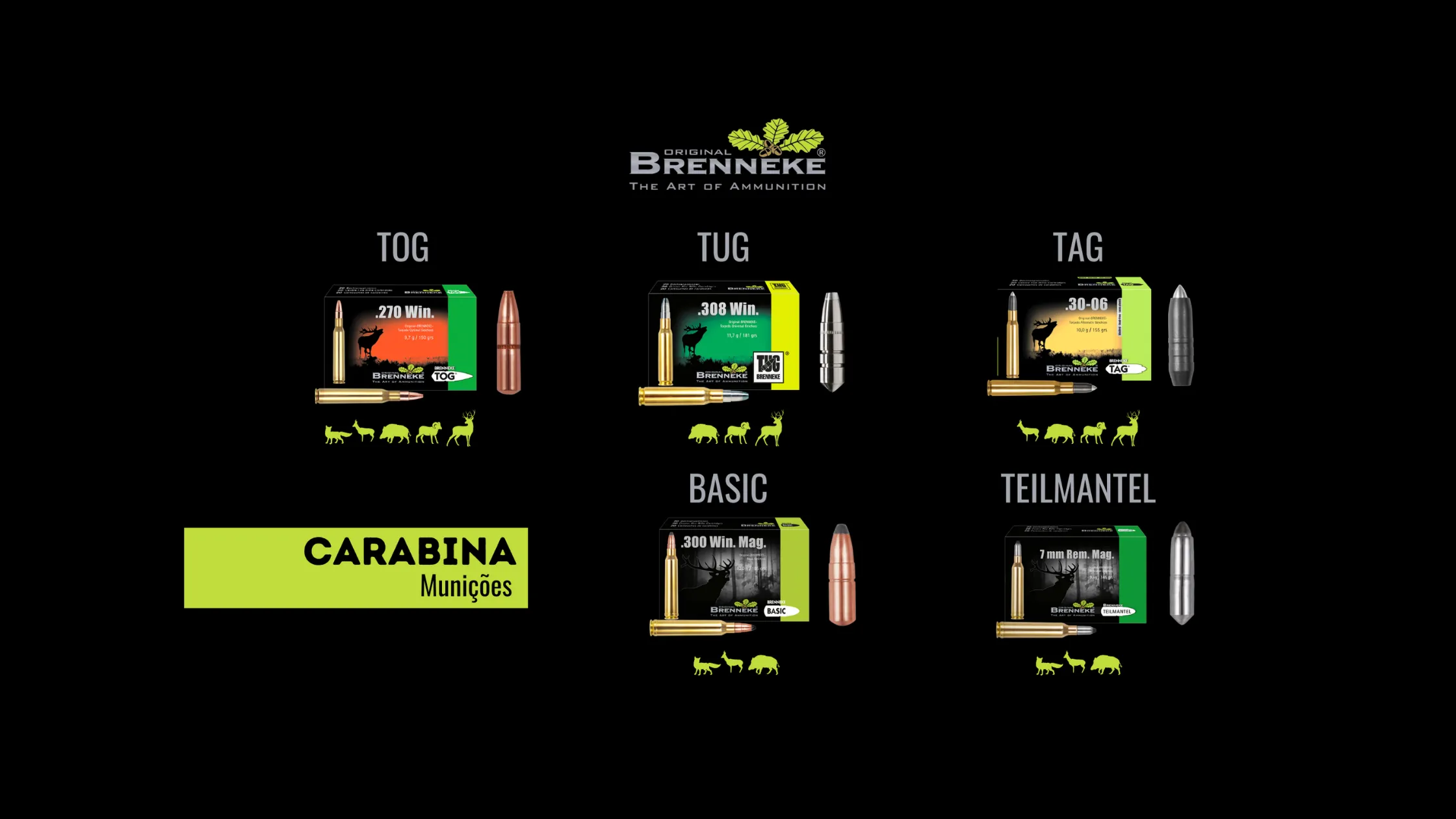 Muni&ccedil;&otilde;es Brenneke para carabina