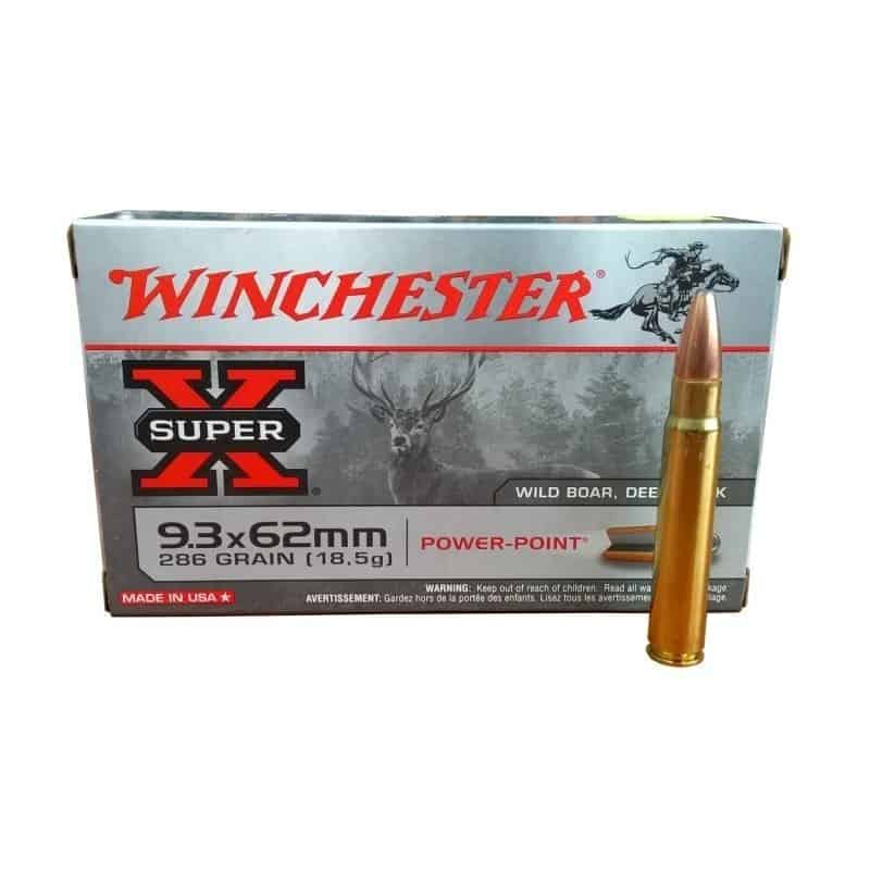 Mun. Winchester 9,3.x62 286 gr Power Point_lojaamster