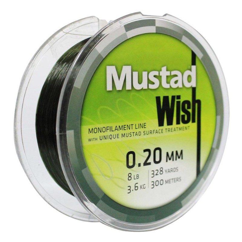 Mustad Wish Braided Dark Green 250mt Lines (Size: 0.12mm, Test