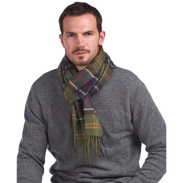 Cachecol Barbour Wool Cashmere Tartan