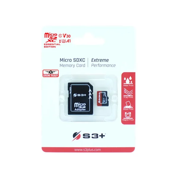 Adaptador e cartão MICRO-SDXC 64GB V30