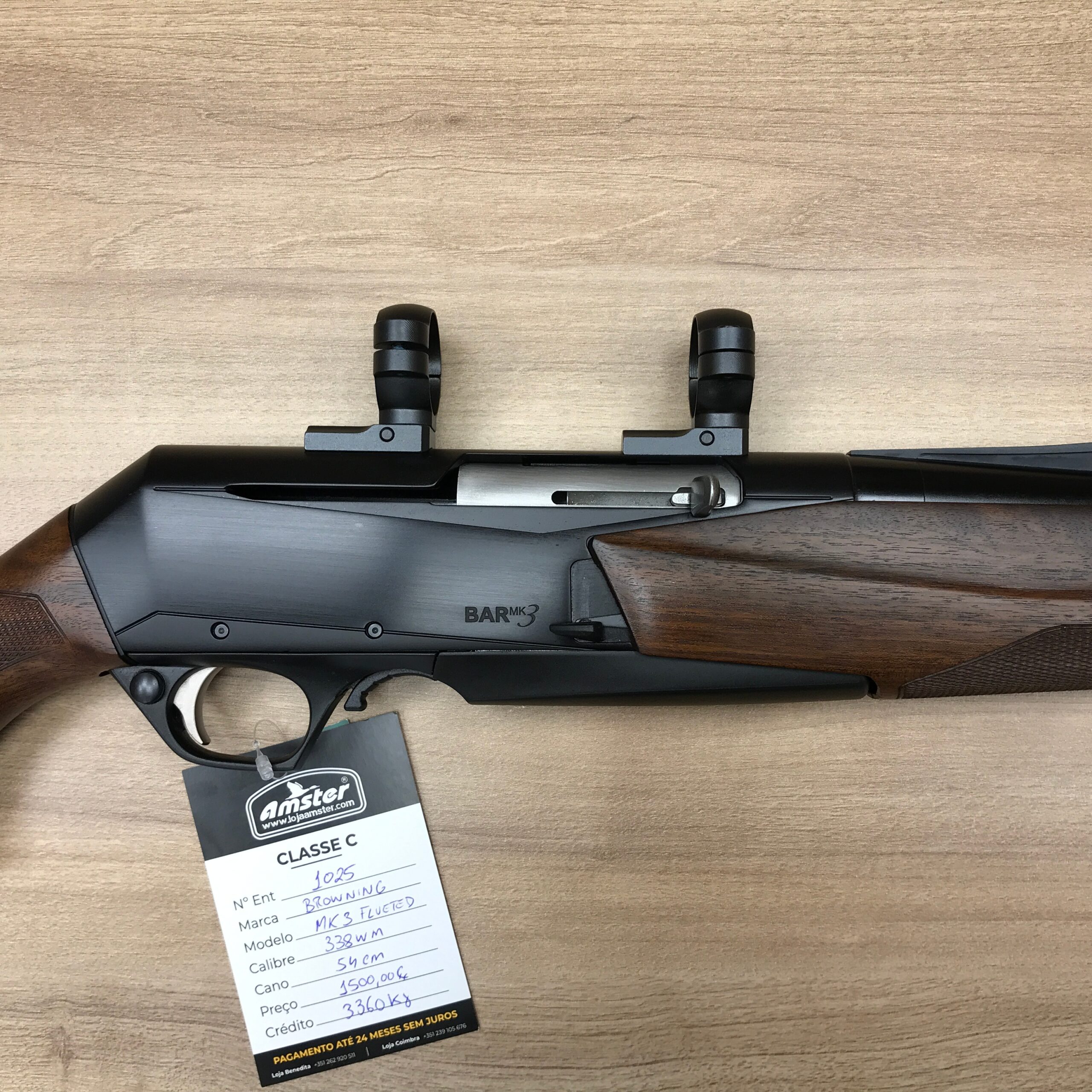 Browning MK3 Flueted 338 Win Mag