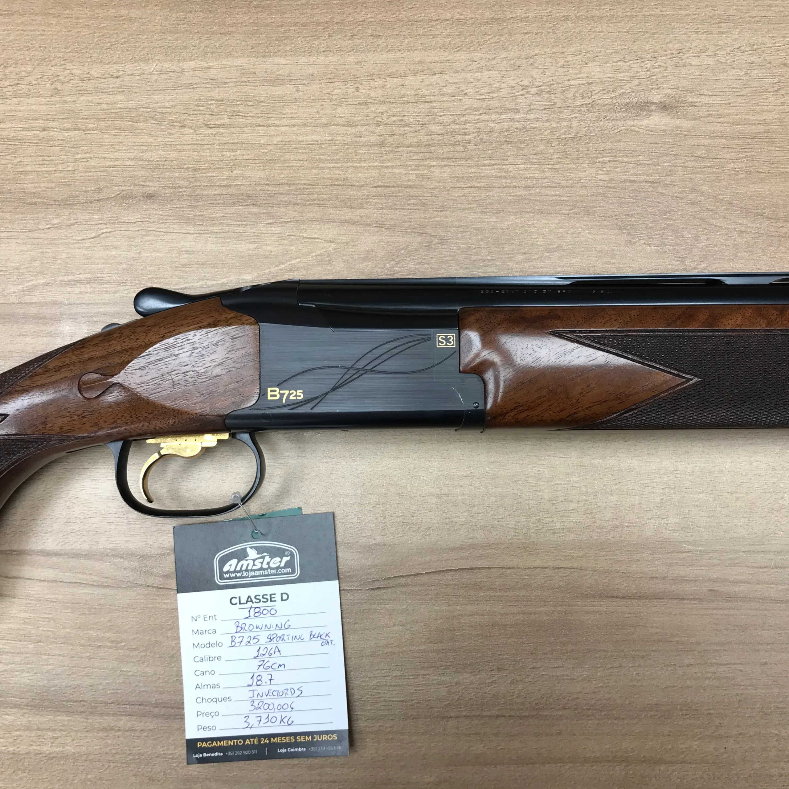 Browning B725 Sporting Black Edition 12GA