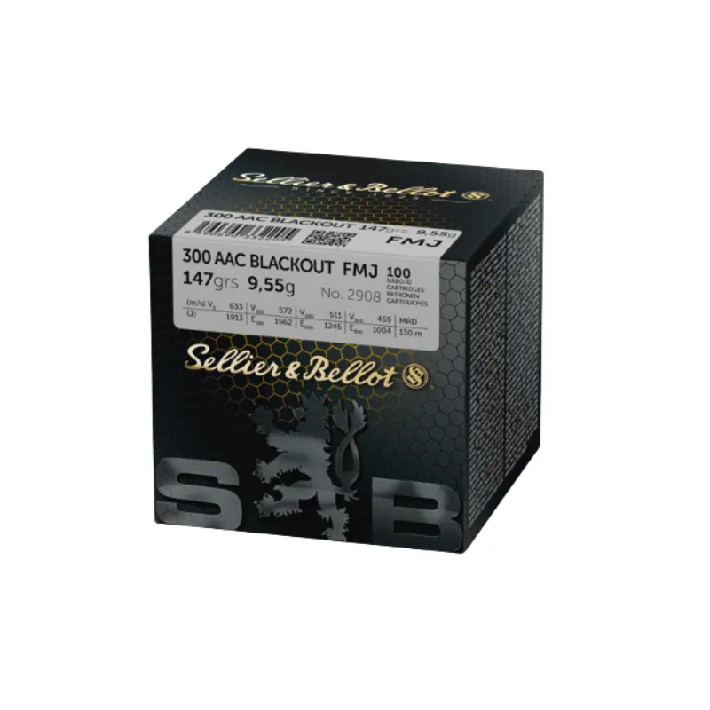 Balas Sellier & Bellot .300AAC Blackout 147Gr FMJ