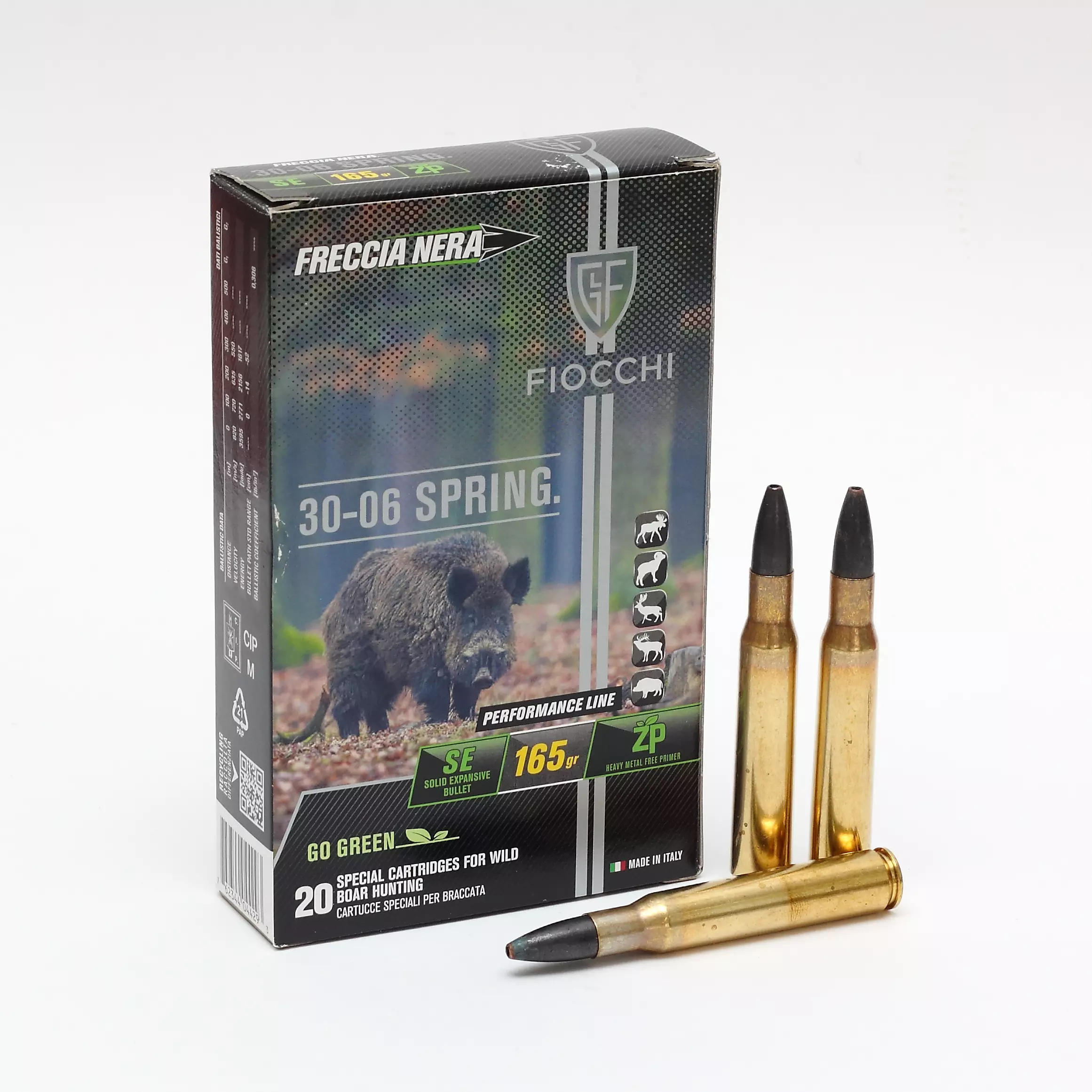 Cx 20 Munições Fiocchi SE 165gr 30.06SPRG