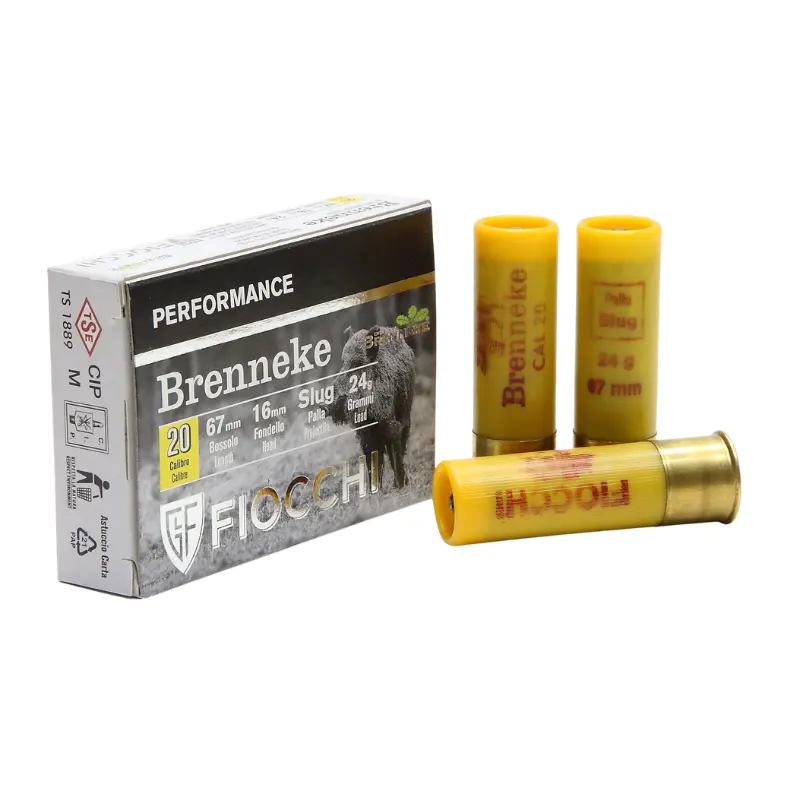 Cx 5  Munições Fiocchi Brenneke 20GA