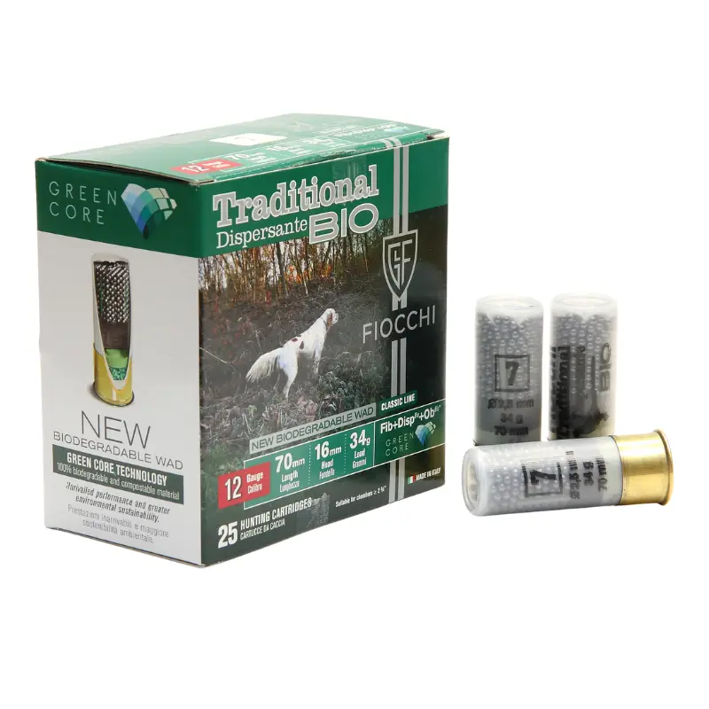 Cx 25 Fiocchi Tradicional Dispersor Bio 34gr 12GA