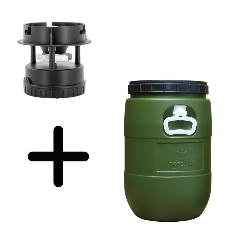 Conjunto Barrica ROEDEER 30Lt. + Distribuidor Moultrie ALL IN ONE 2.0